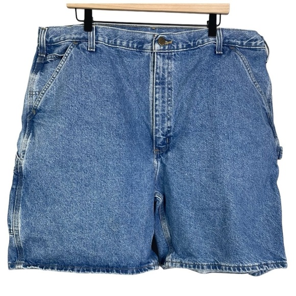 Carhartt Men’s Denim Dungaree Jean Shorts - Picture 1 of 4